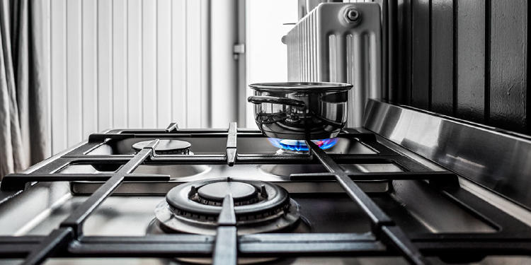 Cocina de gas cocinar con gas o electricidad